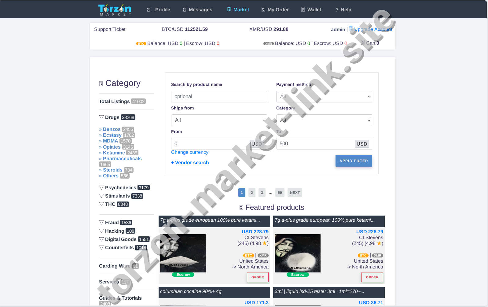Marketplace Interface